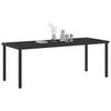 vidaXL Table de Jardin Noir 200 x 80 x 73 cm M&eacute;tal