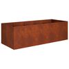 vidaXL Cache-pot de jardin Rouill&eacute; 200 x 80 x 60 cm Acier patin&eacute;