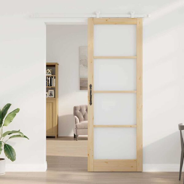 vidaXL Porte coulissante ORKDAL Naturel 83 x 232 cm
