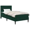 vidaXL Cadre de lit avec matelas Vert fonc&eacute; 90 x 190 cm Velours