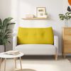 vidaXL Coussin de Dos Jaune 100 x 24 x 50 cm Velours