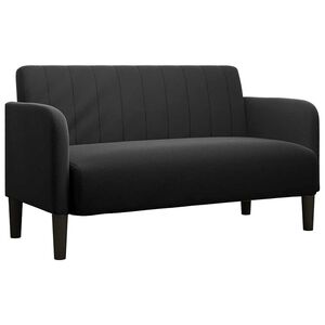 vidaXL Canap&eacute; causeuse noir 109 cm velours