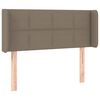 vidaXL T&ecirc;te de lit &agrave; LED Taupe 83x16x78/88 cm Tissu