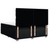 vidaXL Sommier &agrave; lattes de lit avec matelas Noir 200x200 cm Tissu