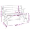 vidaXL Table de pique-nique avec bancs sapin massif 2 en 1 convertible