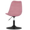 vidaXL Chaises pivotantes &agrave; manger lot de 6 Rose Velours
