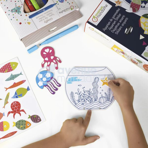 Avenue Mandarine Bo&icirc;te cr&eacute;ative Aquarium Stickers