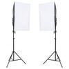 vidaXL Kit de studio photo avec &eacute;clairage et toile de fond