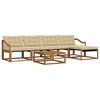 vidaXL Ensemble de canap&eacute;s d'ext&eacute;rieur 6 pcs Naturel et Beige
