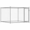 vidaXL Cage pour chien avec porte gris 2x2x1,5 m acier galvanis&eacute;