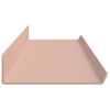 vidaXL &Eacute;tag&egrave;re flottante 4 pcs Rose 100 x 9 x 2,5 cm Acier