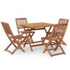 vidaXL Ensemble &agrave; manger de jardin 5 pcs Bois d'acacia solide