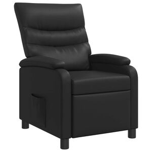 vidaXL Fauteuil inclinable Noir Simili cuir
