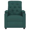 vidaXL Fauteuil inclinable Vert fonc&eacute; Tissu