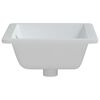 vidaXL &Eacute;vier salle de bain blanc 46,5x35x18 cm rectangulaire c&eacute;ramique