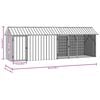 vidaXL Cage pour oiseaux Anthracite 422 x 103 x 142 cm Acier galvanis&eacute;