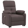 vidaXL Fauteuil électrique de massage Marron foncé Tissu