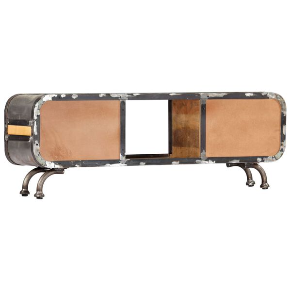 vidaXL Meuble TV 120x30x42 cm Bois massif de manguier