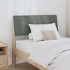 vidaXL T&ecirc;te de lit capitonn&eacute;e Gris fonc&eacute; 80 cm Pin massif