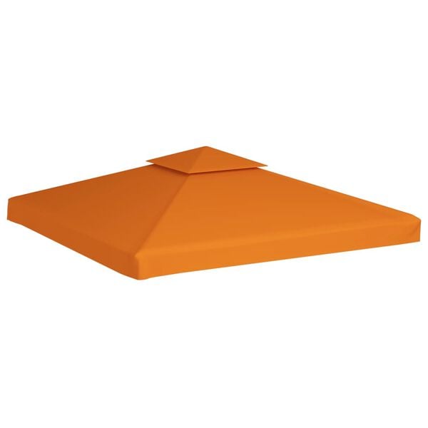 vidaXL Recouvrement de remplacement d'auvent 310 g/m&sup2; Orange 3x3 m