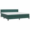 vidaXL Sommier &agrave; lattes de lit et matelas vert fonc&eacute; 180x210cm velours