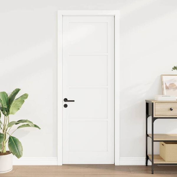 vidaXL Porte int&eacute;rieure ORKDAL Blanc 73,5 x 211 cm Contreplaqu&eacute;
