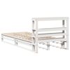 vidaXL Cadre de lit sans matelas blanc 90x190 cm bois de pin massif
