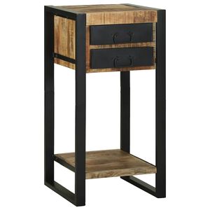 vidaXL Table d'appoint Marron 40 x 40 x 80 cm Bois de mangue massif