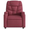 vidaXL Fauteuil de massage inclinable Rouge bordeaux Tissu