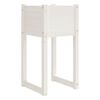 vidaXL Jardini&egrave;res 2 pcs Blanc 40x40x81 cm Bois massif de pin