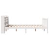 vidaXL Cadre de lit sans matelas blanc 140x190 cm bois de pin massif