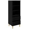 vidaXL Haut Armoire Ch&ecirc;ne noir 40 x 36 x 110 cm Bois d'ing&eacute;nierie