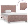 vidaXL Cadre de lit sans matelas Rose Velours 100x200 cm