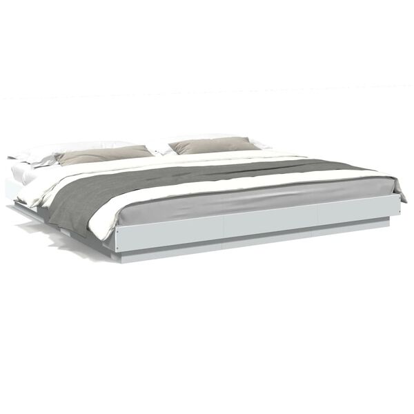 vidaXL Cadre de lit sans matelas blanc 180x200 cm
