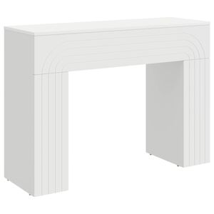 vidaXL Table basse Blanc 102 x 35 x 75 cm Bois d'ing&eacute;nierie