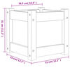 vidaXL Jardinière 31x31x31 cm bois de pin imprégné