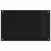 vidaXL Protection de cuisine Noir 80 x 50 cm verre trempé