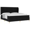 vidaXL Lit &agrave; ressorts avec matelas gris fonc&eacute; 90x190 cm Noir