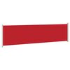 vidaXL Auvent lat&eacute;ral r&eacute;tractable de patio 600x160 cm rouge