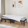 vidaXL Cadre de lit métal sans matelas noir 90x190 cm