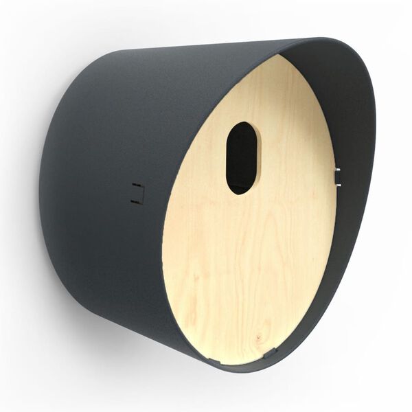 Capi Maison &agrave; oiseaux Oval 2 24x19x23 cm Anthracite