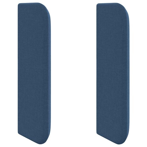 vidaXL Oreille de t&ecirc;te de lit Bleu 40,5 x 40,5 x 4 cm tissu