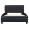 vidaXL Cadre de lit avec LED sans matelas noir 100x200 cm