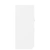 vidaXL Armoire à clés Blanc 40x8,5x20 cm Bois d'ingénierie et acier