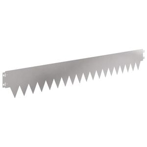 vidaXL Bordure de Pelouse 20 pcs 103 x 15 cm m&eacute;tal Argent&eacute;
