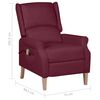 vidaXL Fauteuil de massage inclinable Violet Tissu