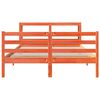 vidaXL Cadre de lit sans matelas cire marron 120x200cm bois pin massif