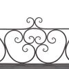 vidaXL Banc de jardin 132 cm Acier Antique Marron