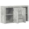vidaXL Buffet Gris béton 120 x 36 x 69 cm Bois d'ingénierie