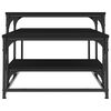 vidaXL Table basse noir 102x60x45 cm bois d'ing&eacute;nierie